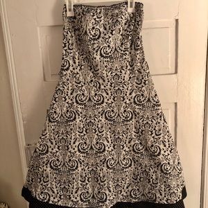 *Cocktail Dress* — strapless, zip-up